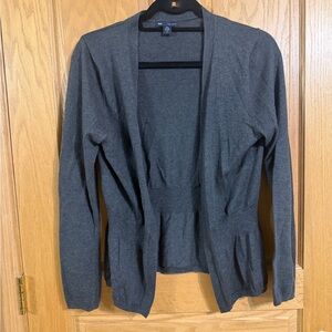 GAP Charcoal Women's open front cardigan